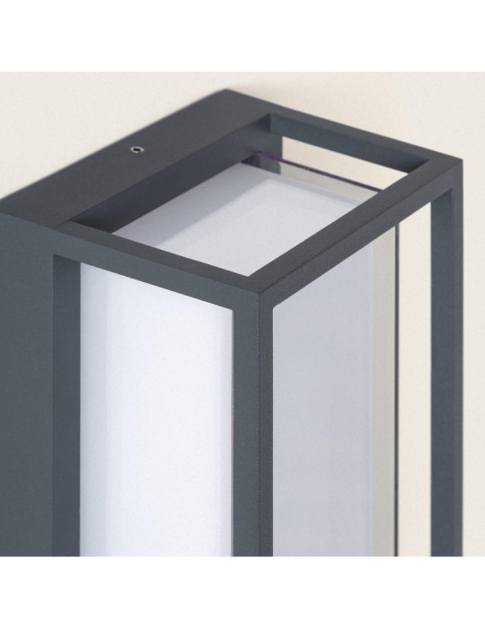 Applique murale extérieur LED à double diffuseur sélectionnable Calysta 12 W en aluminium CCT