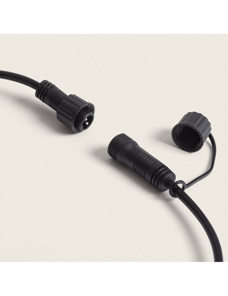 Guirlande LED Extérieure avec 10 Douilles B22 10m Noir IP44