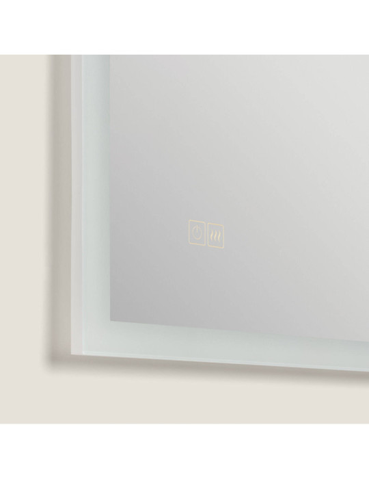Miroir Salle de Bain avec Éclairage LED Anti-buée 1500x600 mm Iria