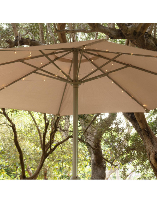 Guirlande LED Extérieure à Piles pour Parasol 2m