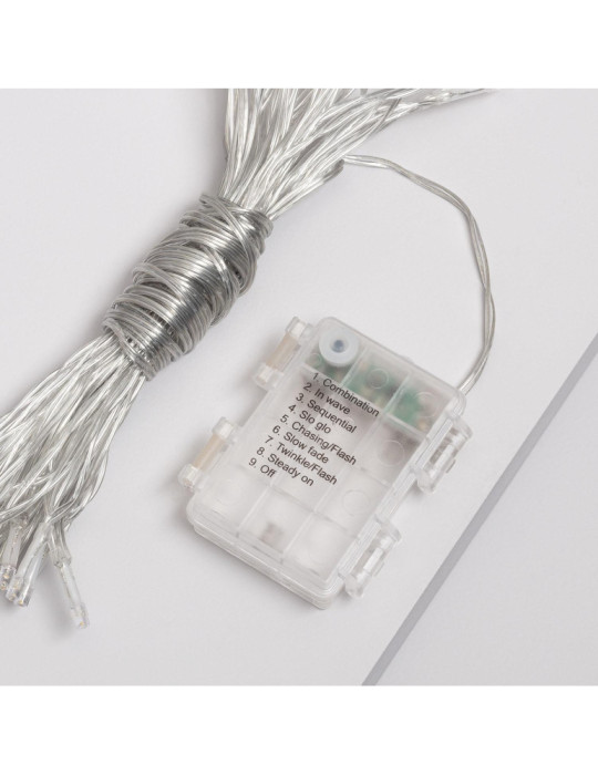 Guirlande LED Extérieure à Piles pour Parasol 2m