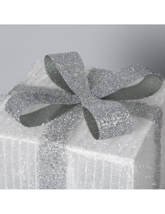 Pack de 3 Boîtes Cadeaux de Noël LED Ribbon