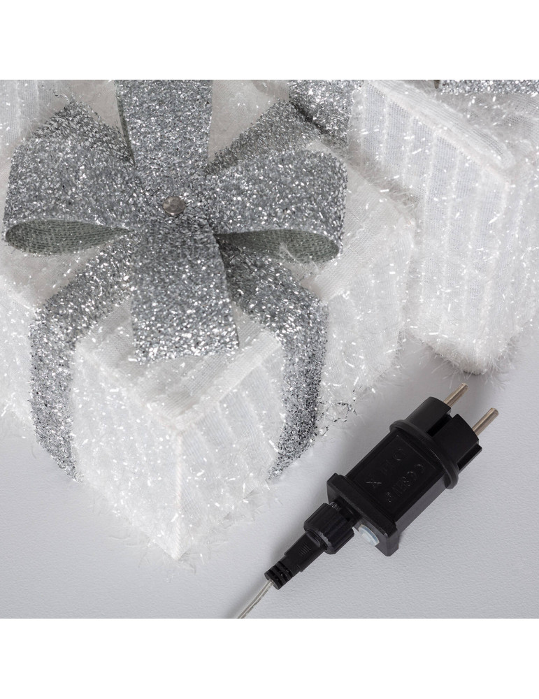Pack de 3 Boîtes Cadeaux de Noël LED Ribbon