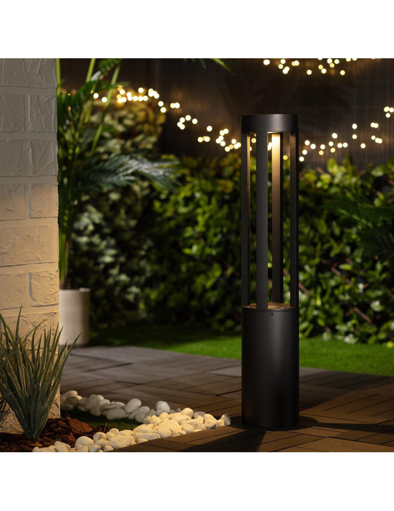 Balise LED Solaire Extérieure 1.5W en Saillie sur Pied 80cm Siparia