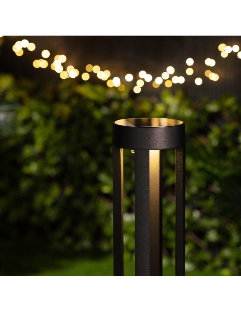 Balise LED Solaire Extérieure 1.5W en Saillie sur Pied 80cm Siparia