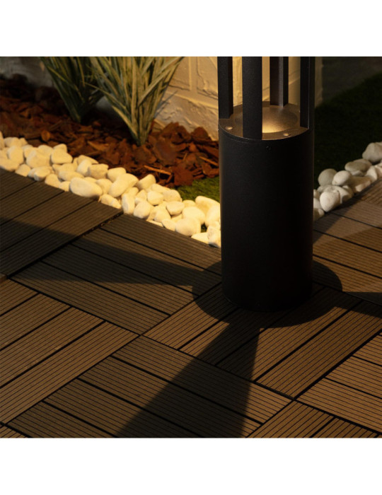 Balise LED Solaire Extérieure 1.5W en Saillie sur Pied 80cm Siparia