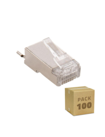 Pack 100 Unités RJ45 FTP Blindé pour Extérieur