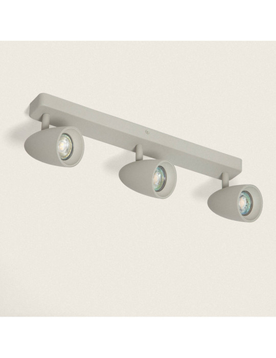 Applique Aluminium Rectangulaire Adrien 3 Spots