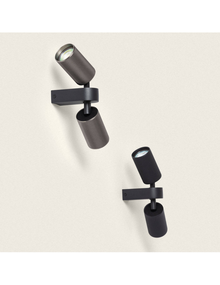 Applique Murale Orientable Aluminium Breixo 2 Spots
