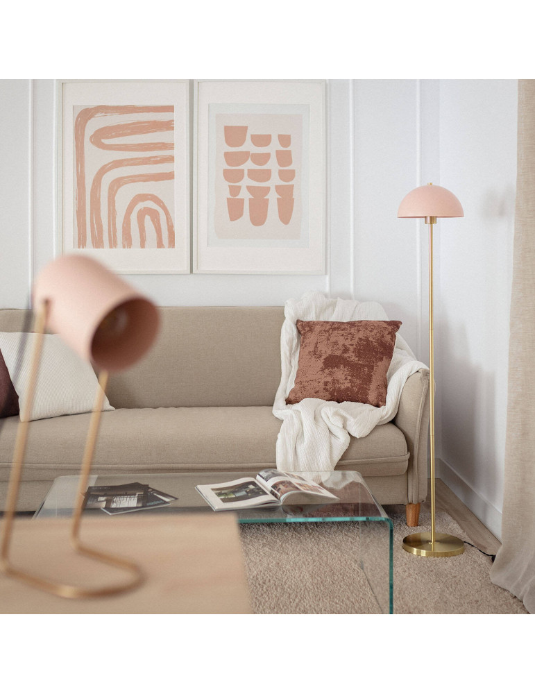 Lampadaire Métal et Verre Shelley Madow