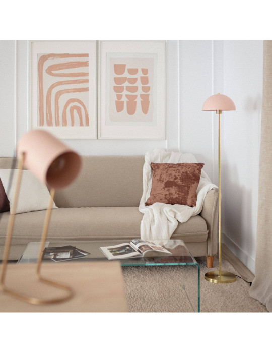 Lampadaire Métal et Verre Shelley Madow