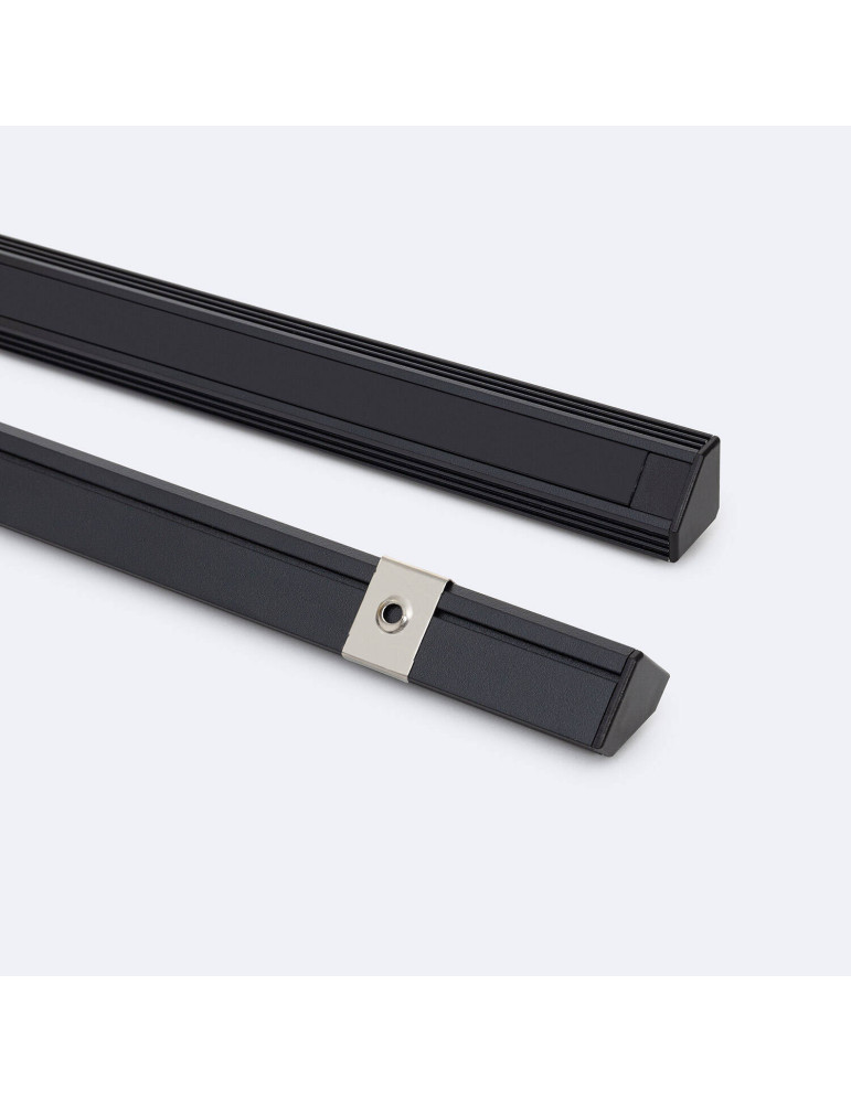 Profilé Aluminium Angle en Saillie 2m pour Ruban LED jusqu'à 11 mm
