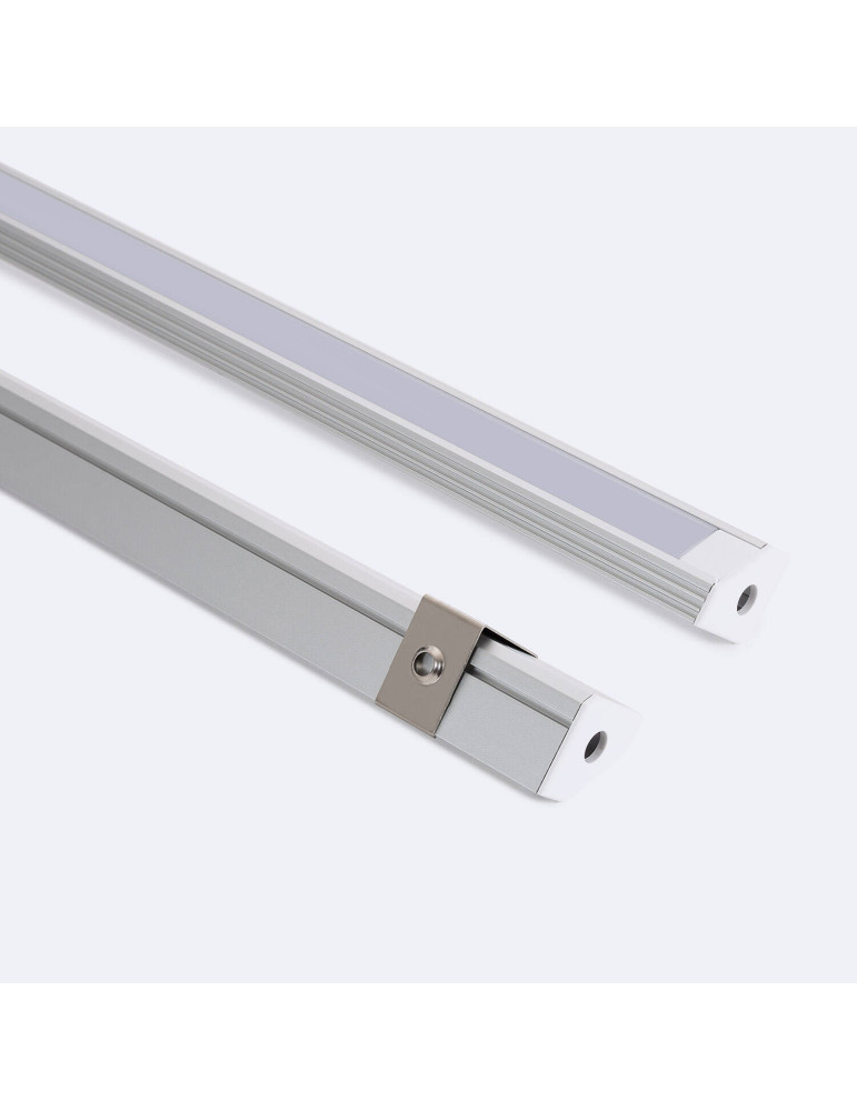 Profilé Aluminium Angle en Saillie 2m pour Ruban LED jusqu'à 11 mm