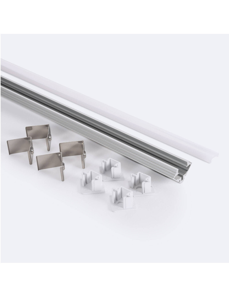 Profilé Aluminium Angle en Saillie 2m pour Ruban LED jusqu'à 11 mm