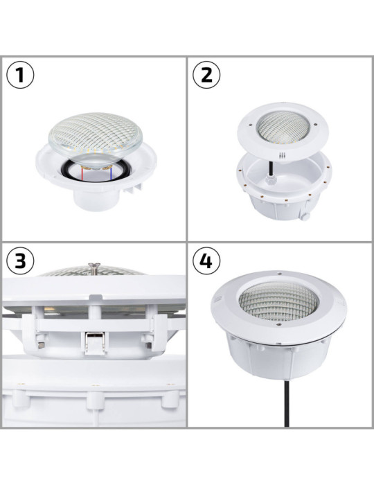 Ampoule LED Piscine Submersible PAR56 12V AC/DC 35W IP68