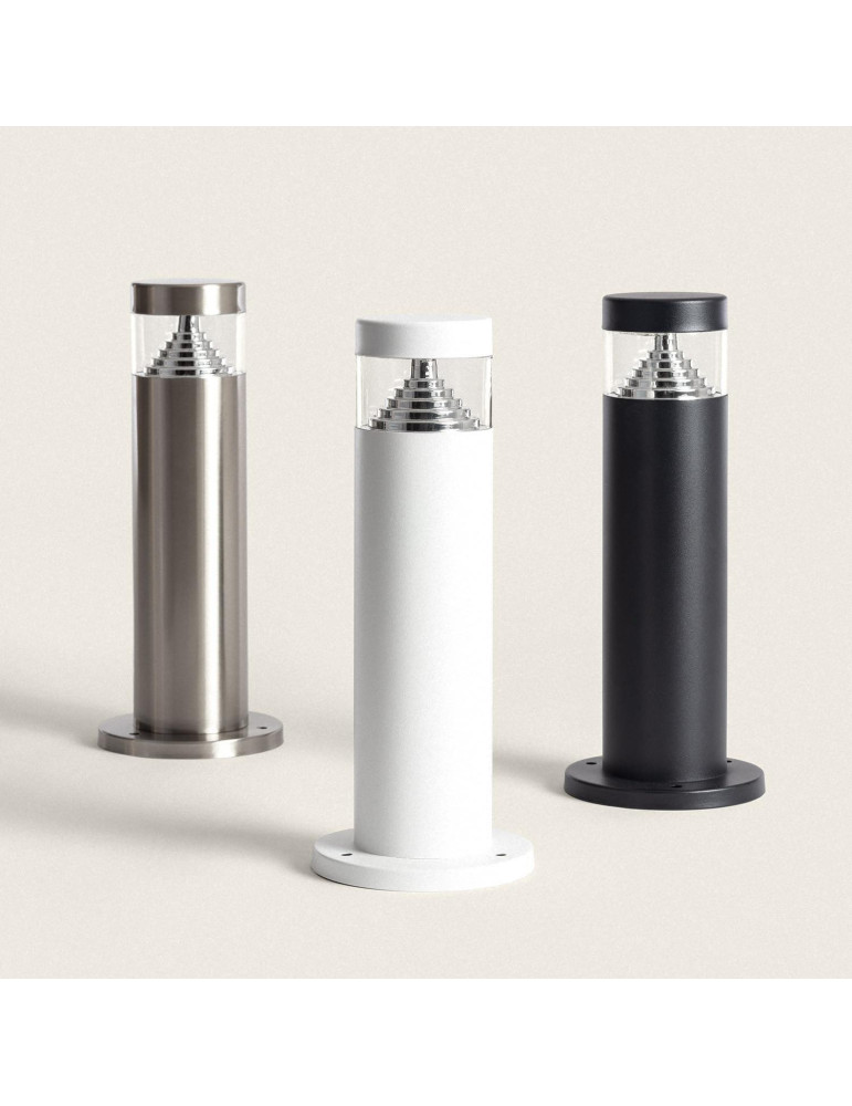 Balise LED Extérieure 5W en Saillie sur Pied 30cm Inti Inox Noire