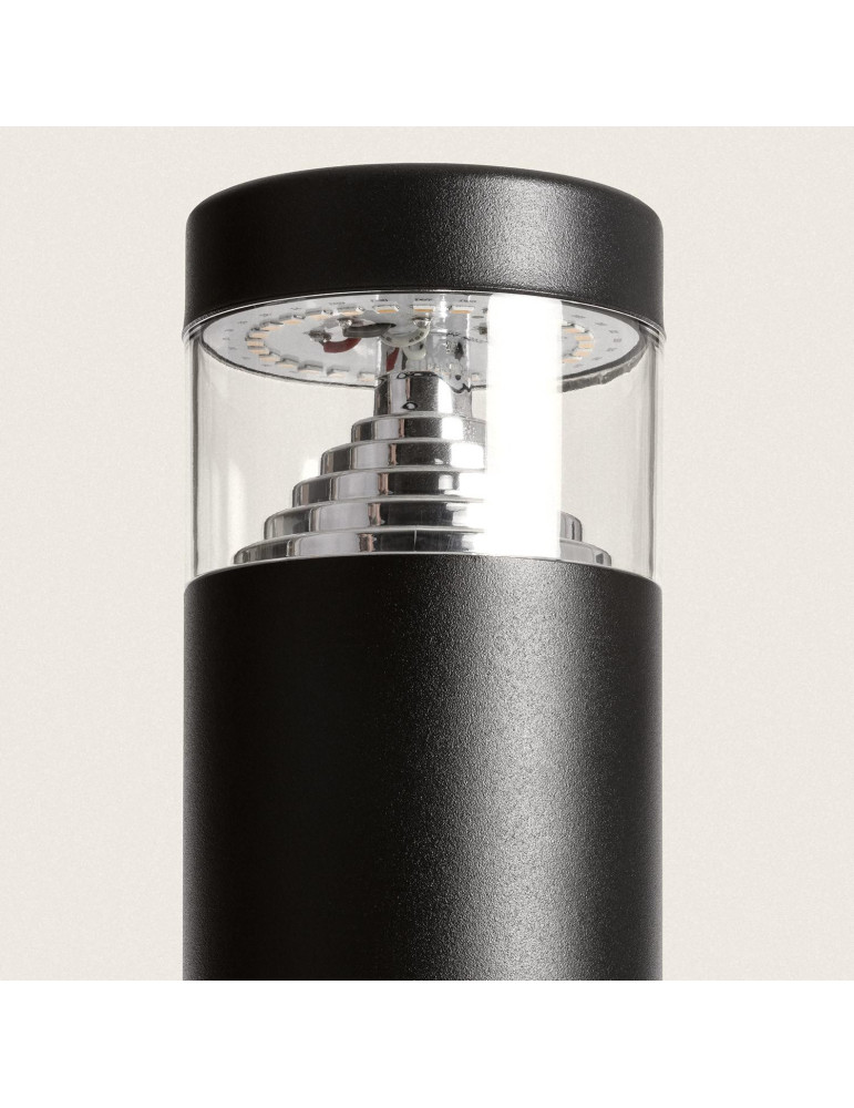 Balise LED Extérieure 5W en Saillie sur Pied 30cm Inti Inox Noire