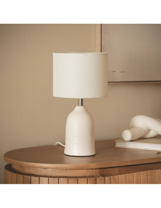 Lampe à Poser Céramique et Tissu Barva