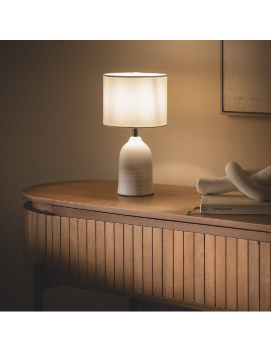 Lampe à Poser Céramique et Tissu Barva