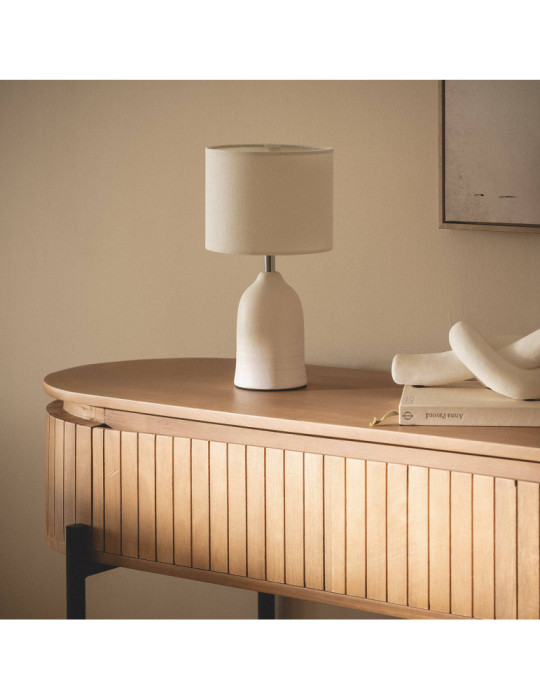 Lampe à Poser Céramique et Tissu Barva