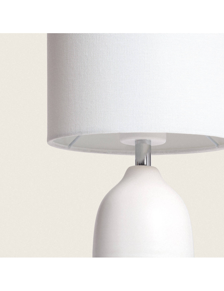 Lampe à Poser Céramique et Tissu Barva