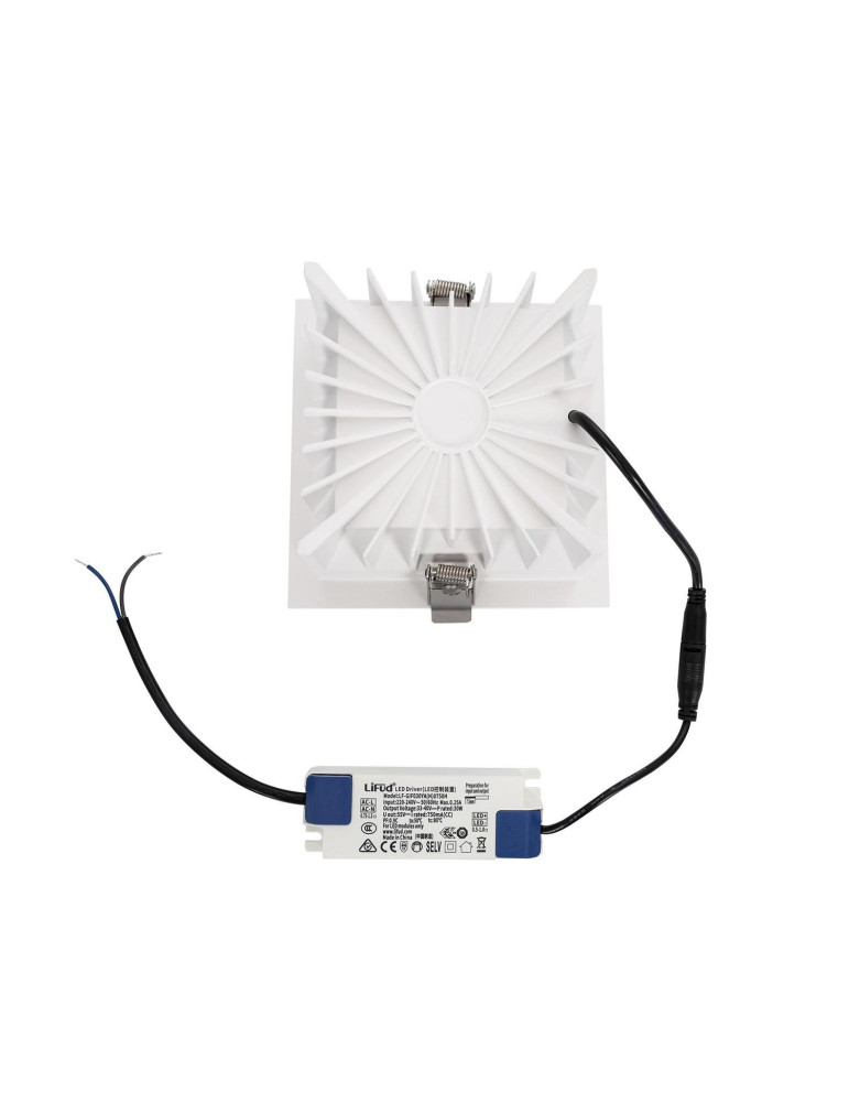 Downlight LED 30W Carrée Premium CRI90 LIFUD Coupe 145x145 mm