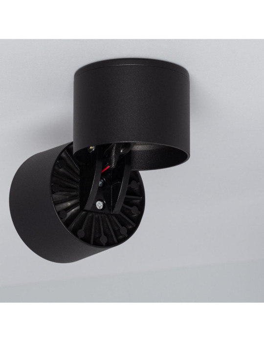 Applique LED Aluminium Ronde New Onuba 7W Noire