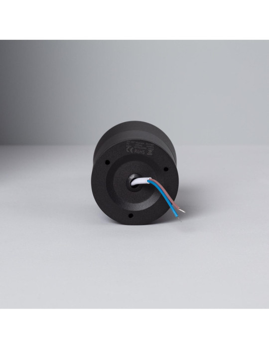 Applique LED Aluminium Ronde New Onuba 7W Noire