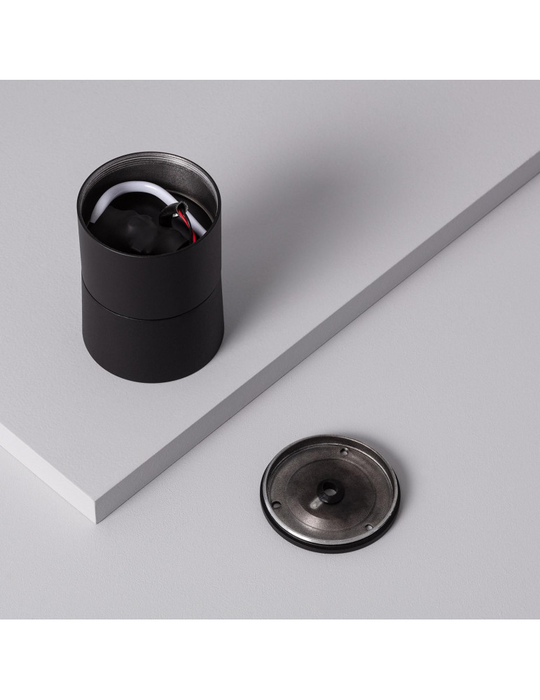 Applique LED Aluminium Ronde New Onuba 7W Noire