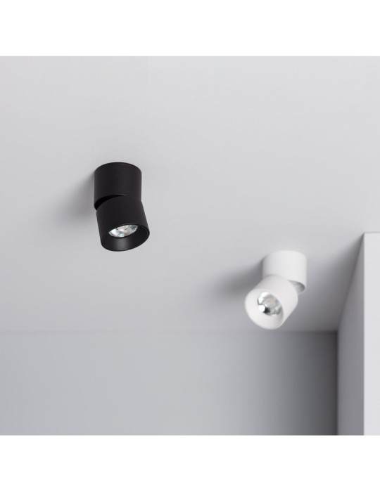 Applique LED Aluminium Ronde New Onuba 7W Noire