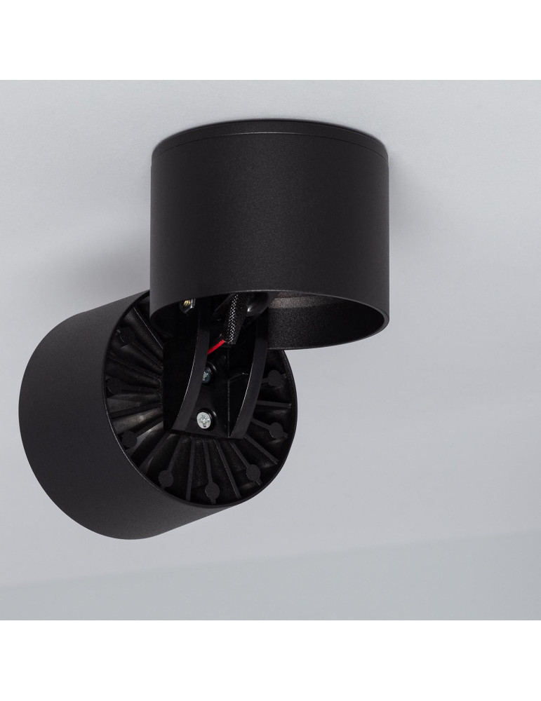 Applique LED Aluminium Ronde New Onuba 7W Noire