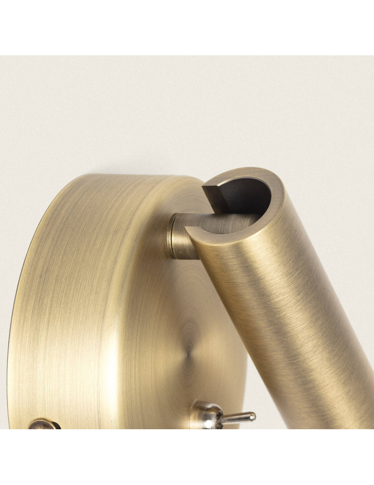 Lampe Murale LED 2.5W Ronde Aluminium avec Port USB Gazny