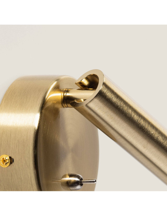 Lampe Murale LED 2.5W Ronde Aluminium avec Port USB Gazny