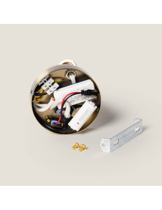 Lampe Murale LED 2.5W Ronde Aluminium avec Port USB Gazny