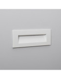 Balise LED Extérieure 6W Encastrable au Mur Rectangulaire Groult Blanche