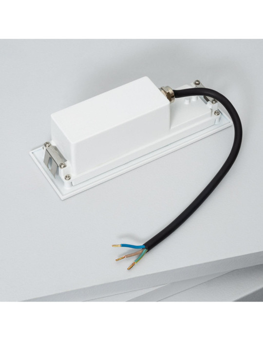 Balise LED Extérieure 6W Encastrable au Mur Rectangulaire Groult Blanche