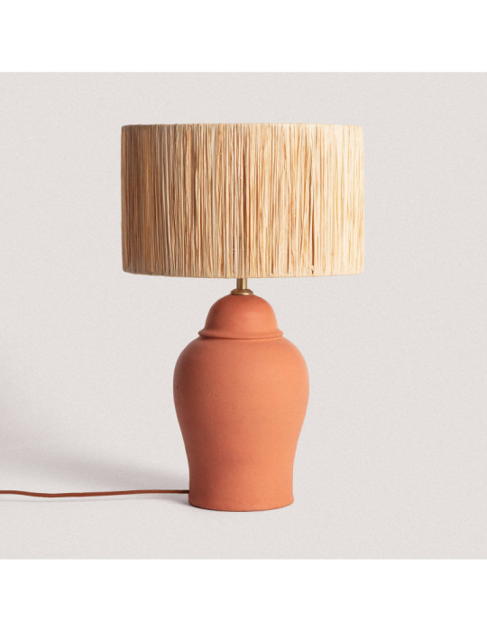 Lampe à Poser Terracota Ilana ILUZZIA Lampe à Poser Terracota Ilana ILUZZIA
