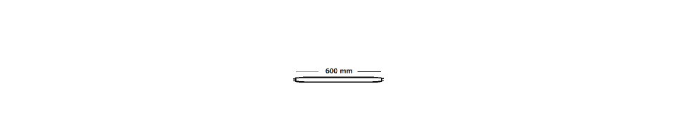 Tubes LED 600mm pour petits espaces et luminaires compacts